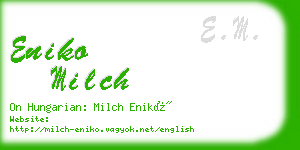 eniko milch business card
